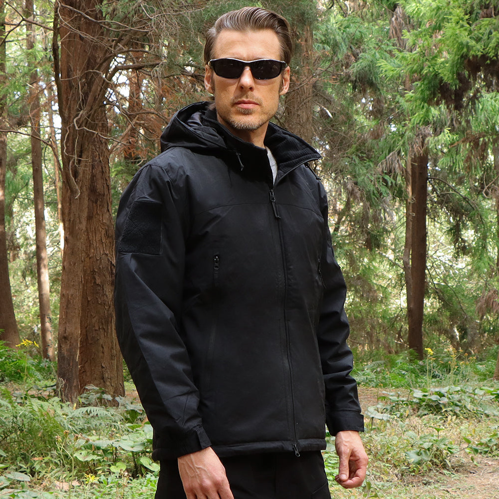 Black tactical coat hotsell