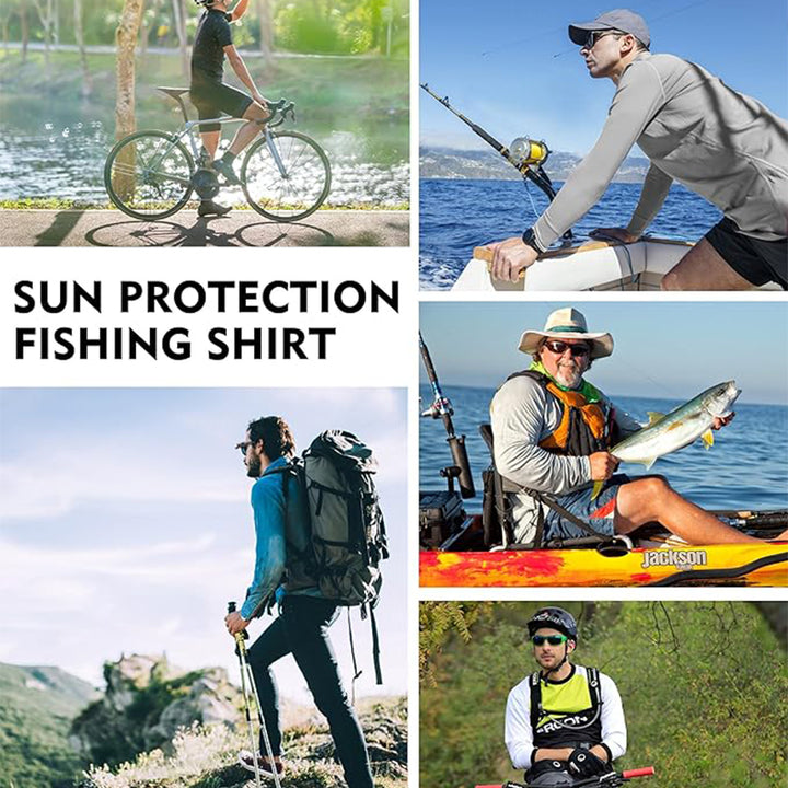 Men's Sun Protective Tactical Hoodie Quick Dry Fishing Shirt