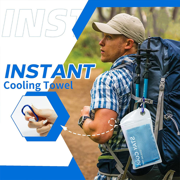 TWS 4 Pack Cooling Towel, Soft Breathable Chilly Microfiber Towel