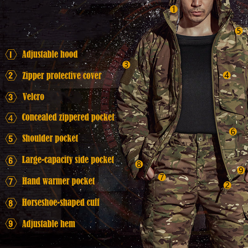 TWS Heat Reflective Coat & Pants Suit Waterproof Tactical Uniform