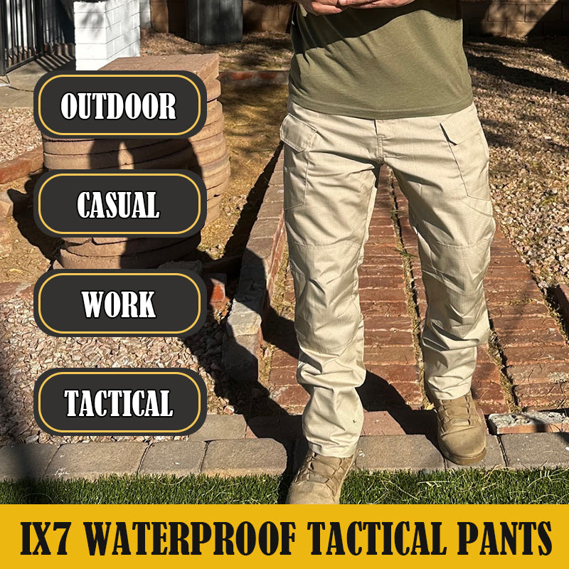 Men's Scout Water Resistant Ripstop Tactical Cargo Pants Khaki