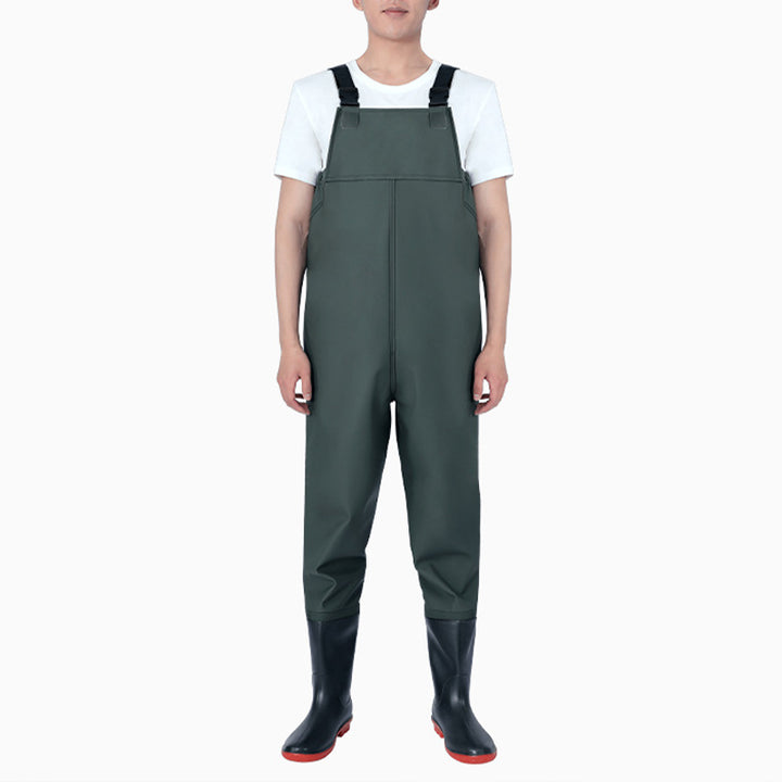 TWS Fishing Waders with Boots for Men Waterproof Wader PVC Waterproof Wader for Fly Fishing
