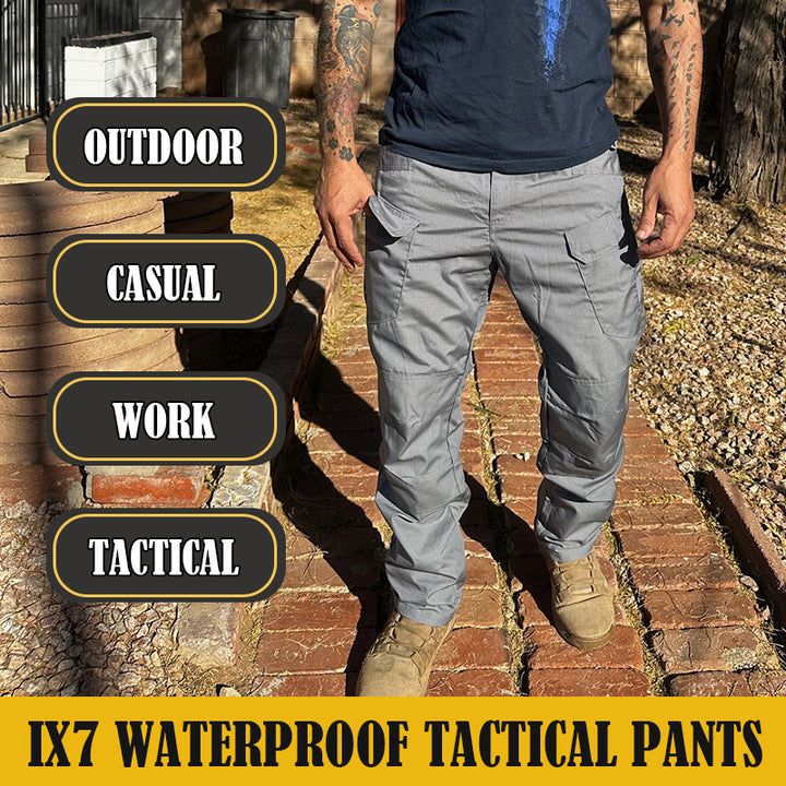 Men's Scout Water Resistant Ripstop Tactical Cargo Pants Grey