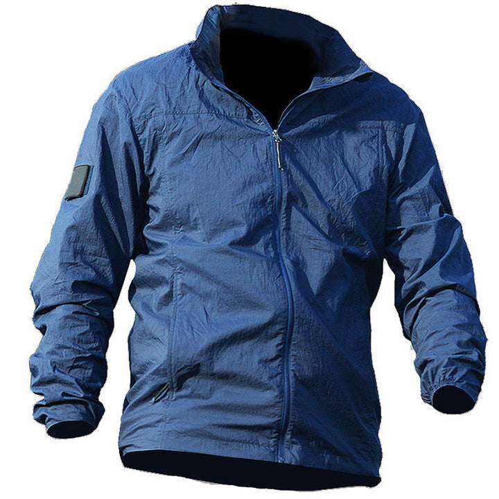 Men’s Quick-Dry UPF 50+ Summer Outdoor Hooded Shell Jacket