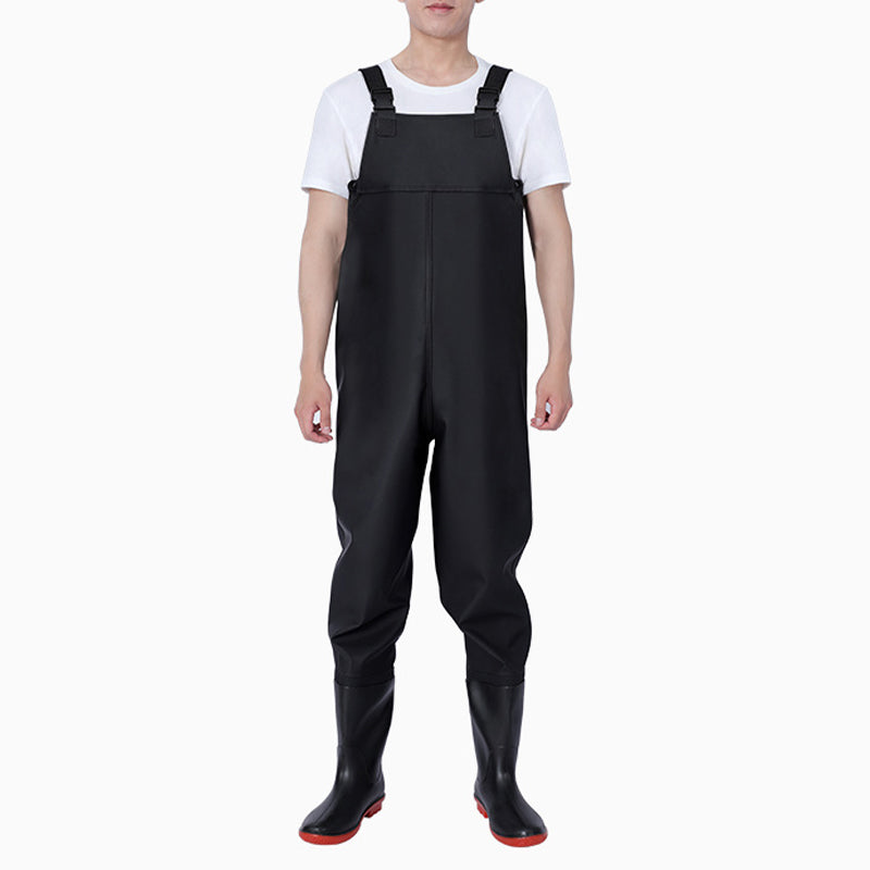 TWS Fishing Waders with Boots for Men Waterproof Wader PVC Waterproof Wader for Fly Fishing