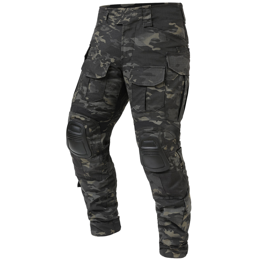 G3 Pro Combat Pants with Knee Pads Rip-Stop Tactical Pants Camouflage