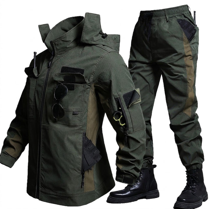 Men's Tactical Workwear Jacket & Pants Set – Windproof Outdoor Uniform Suit