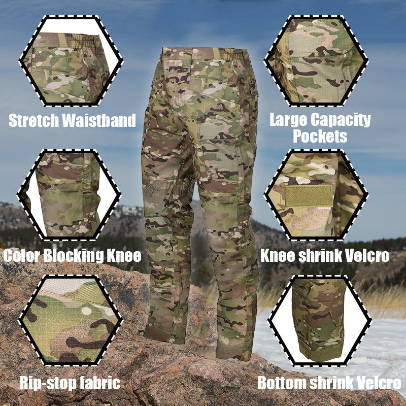 Thunder Pro Waterproof Rip-Stop Tactical Pants Camouflage