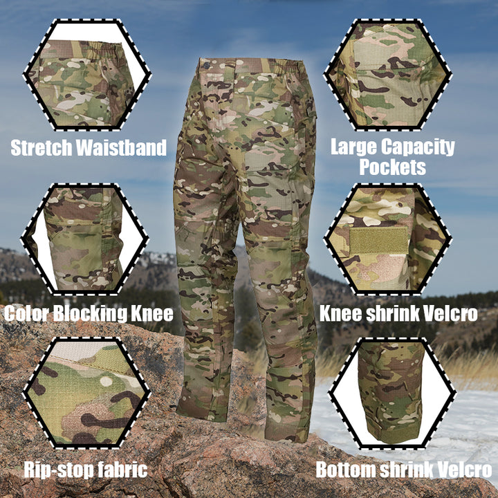 Thunder Pro Waterproof Rip-Stop Tactical Pants Camouflage