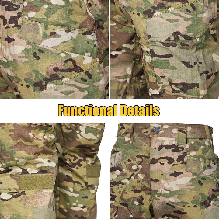 Thunder Pro Waterproof Rip-Stop Tactical Pants Camouflage