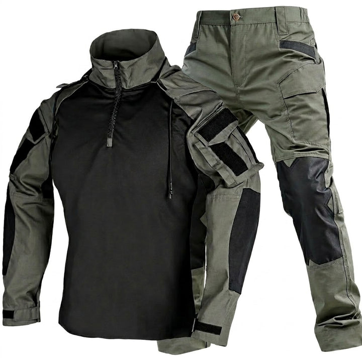 Men's Quick-Dry Tactical Shirt & Pants Set – Detachable Hood