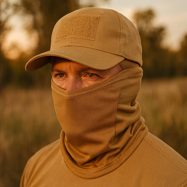 TWS UV Protection Hat with Balaclava – For Fishing, Hiking, Hunting & Military Use