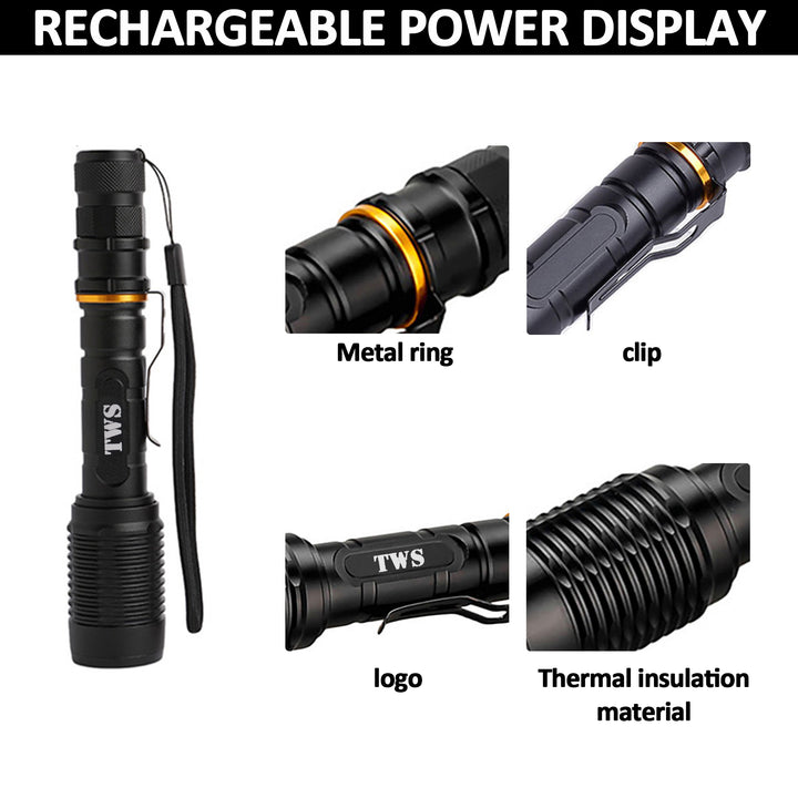 X6 Lightweight Spotlight Tactical LED Flashlight