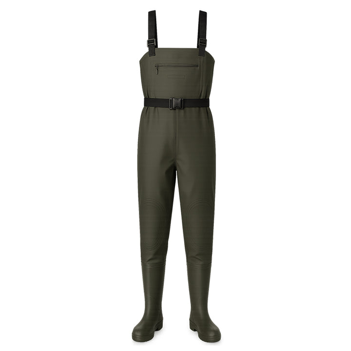 TWS Chest Waders with Boots – Waterproof Fishing & Hunting Waders for Men & Women, Durable 2-Ply Nylon/PVC Chest Waders for Outdoor Use
