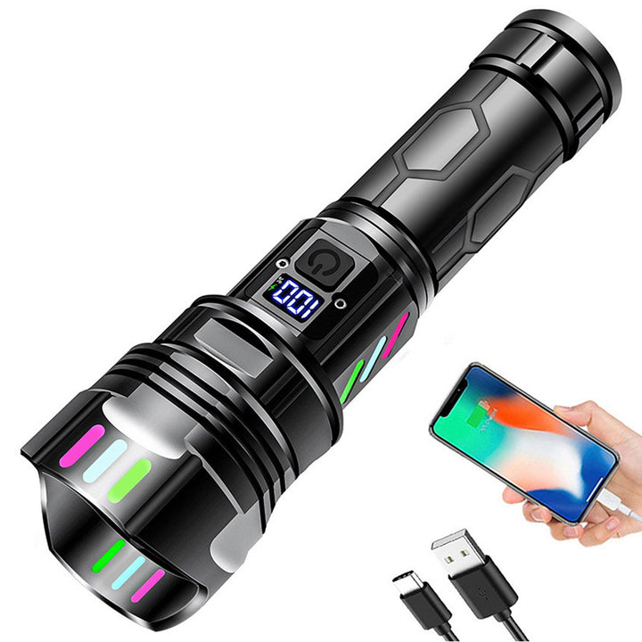 A09 Outdoor Spotlight Rechargeable Tactical LED Flashlight