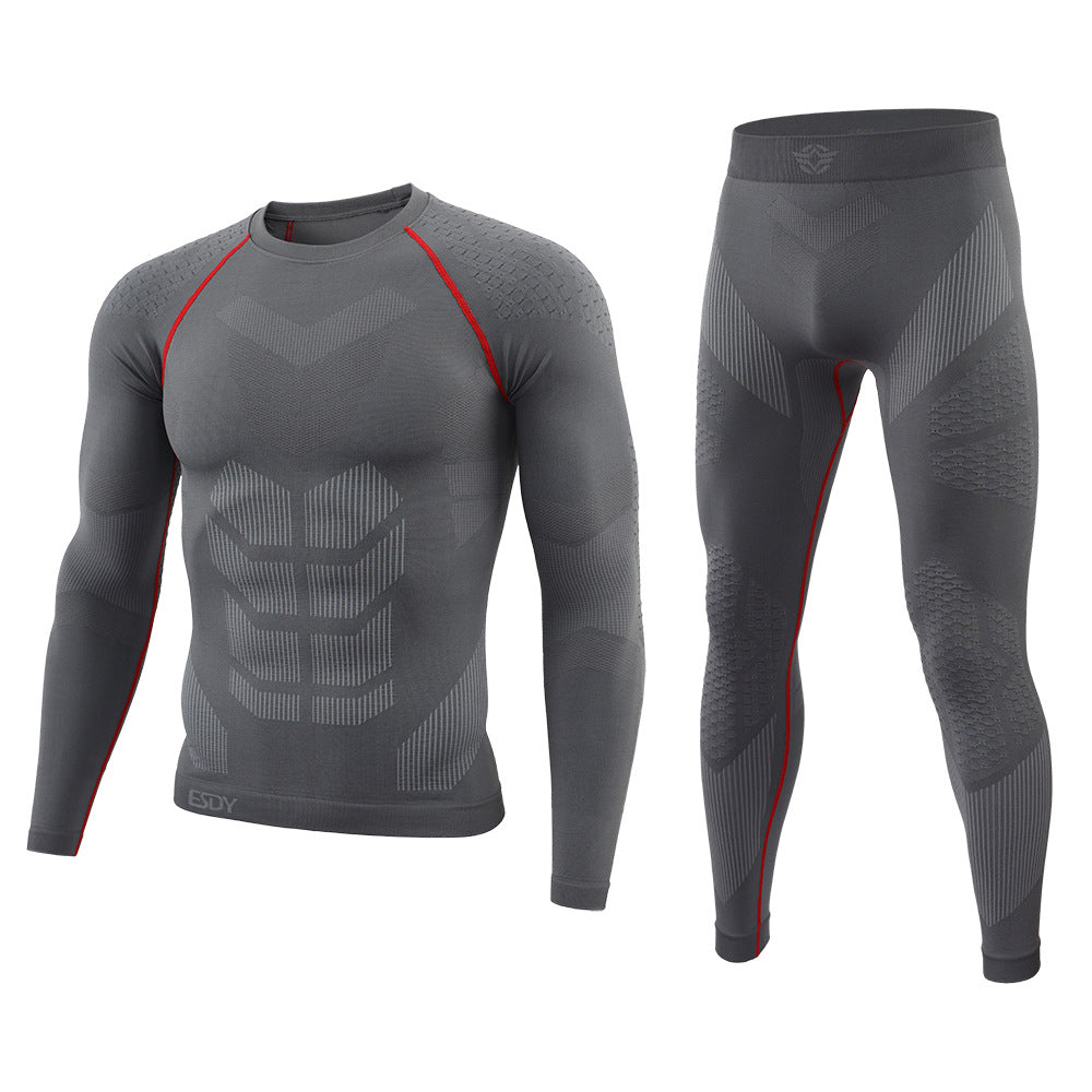 Men's Ski Fitness Underwear Tactical Sports Shapewear Set