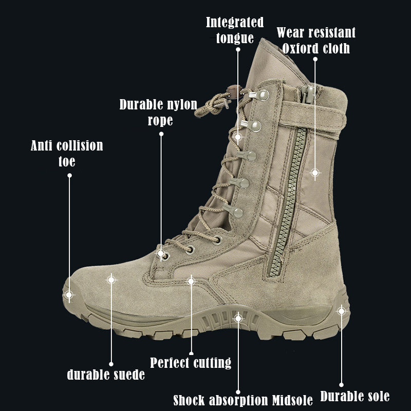 TWS Men's Vanguard 8" High Top Tactical Combat Boots