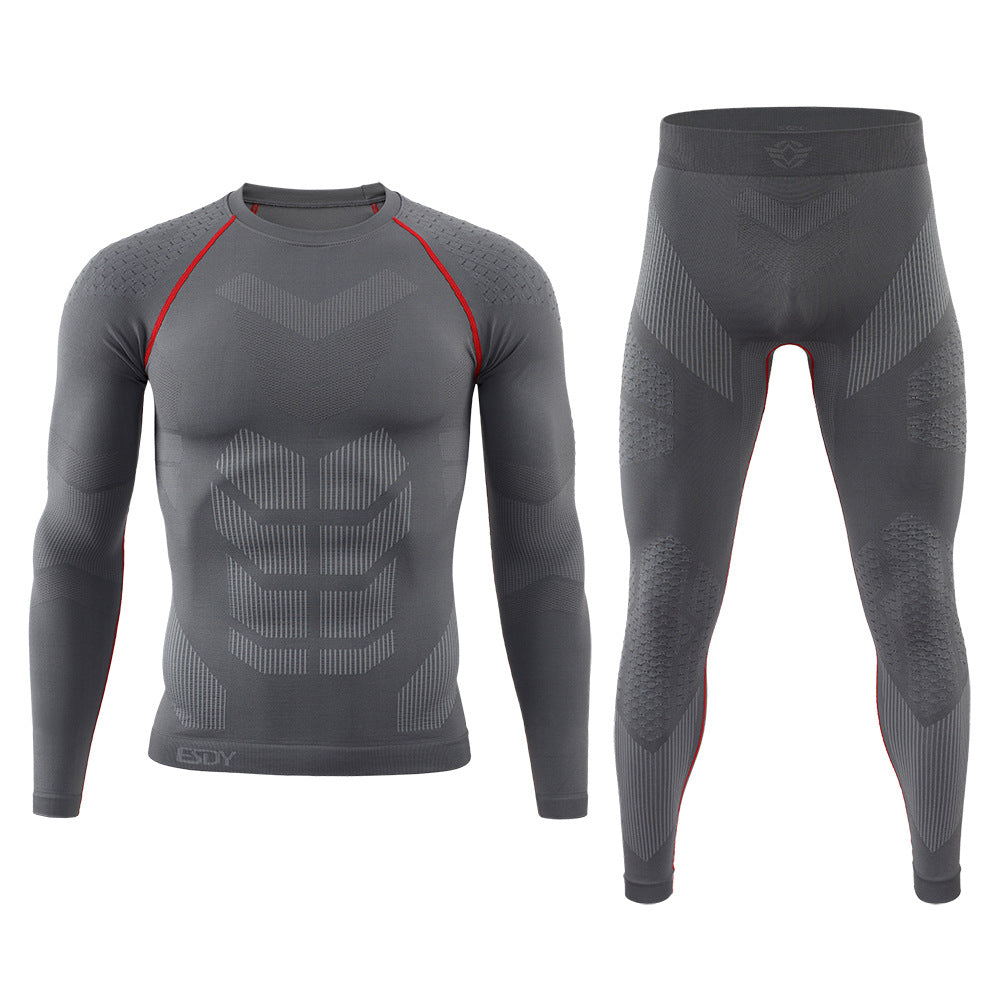 Men's Ski Fitness Underwear Tactical Sports Shapewear Set