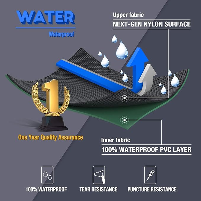 TWS Chest Waders with Boots – Waterproof Fishing & Hunting Waders for Men & Women, Durable 2-Ply Nylon/PVC Chest Waders for Outdoor Use