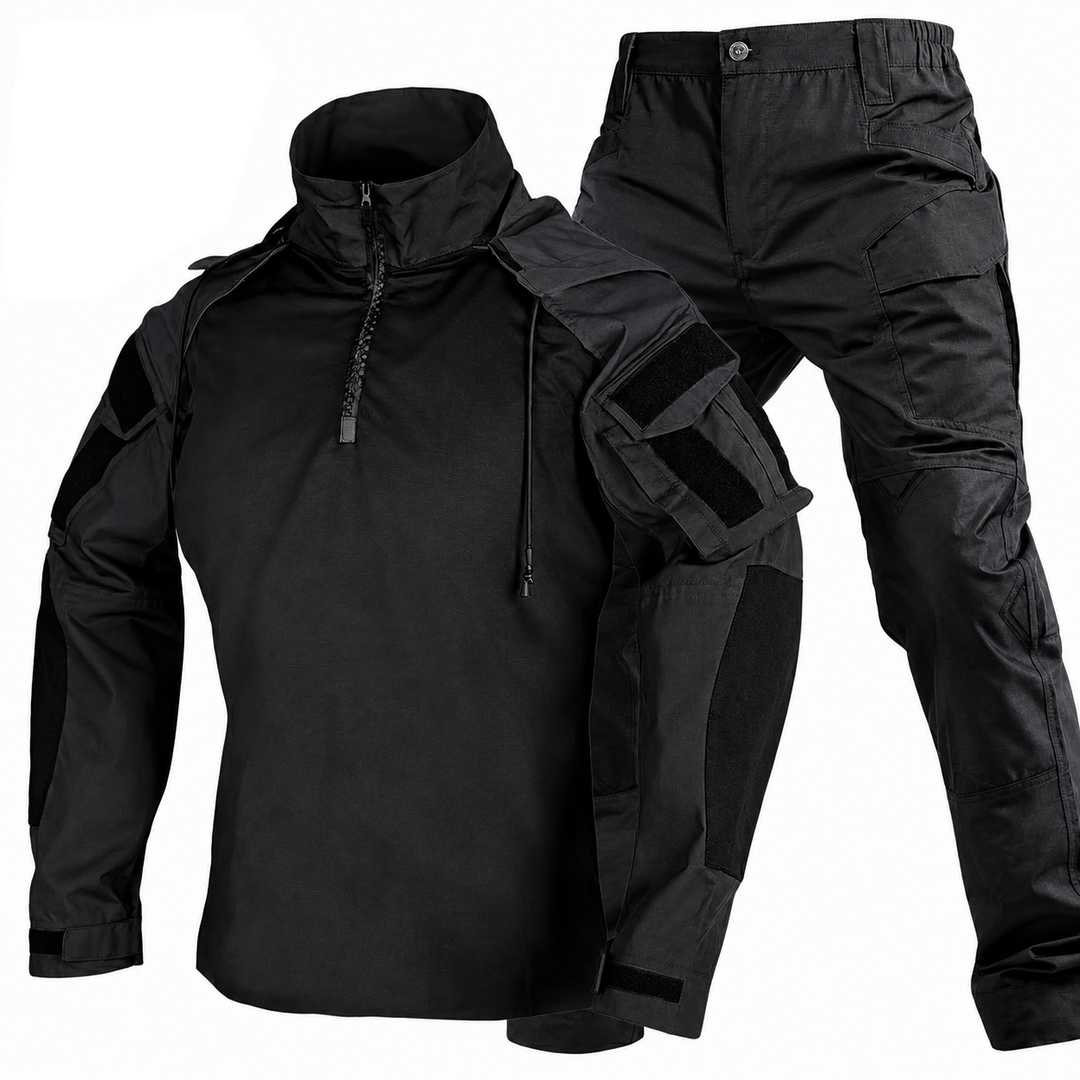 Men's Quick-Dry Tactical Shirt & Pants Set – Detachable Hood