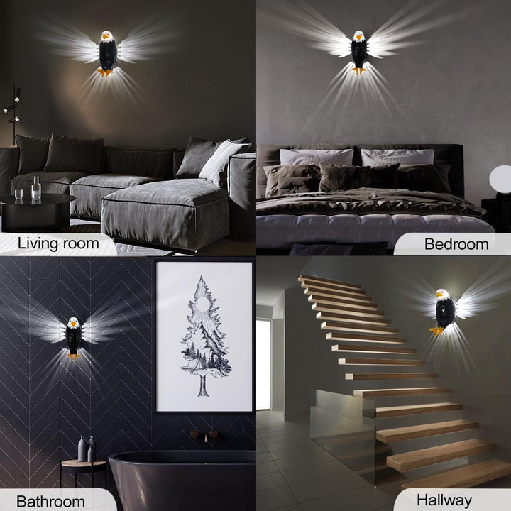 Bald Eagle Wall Light with Remote Control