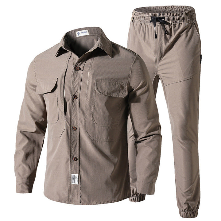 Men's Quick-Dry Lightweight Shirt & Pants Set – Tactical Stretch Uniform