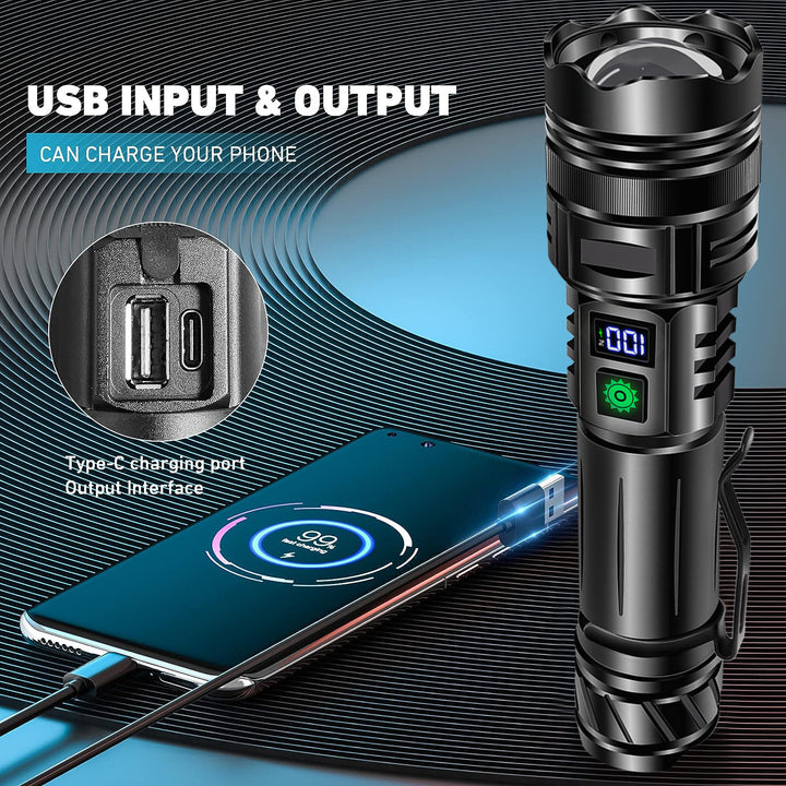 A05 Portable & Rechargeable Tactical LED Flashlight