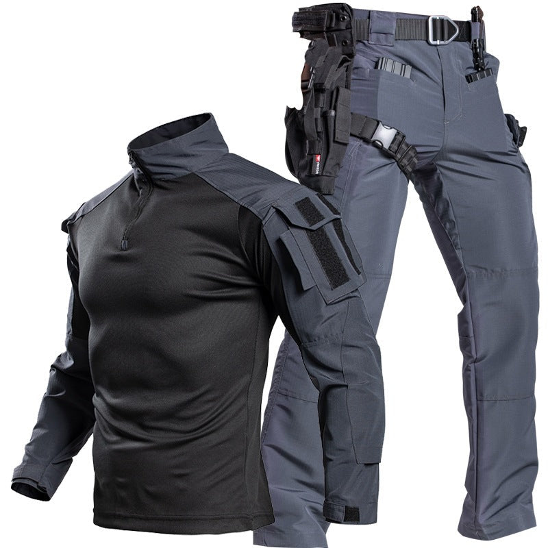 Men's Tactical Combat Shirt & Pants Set – Waterproof Outdoor Utility Uniform
