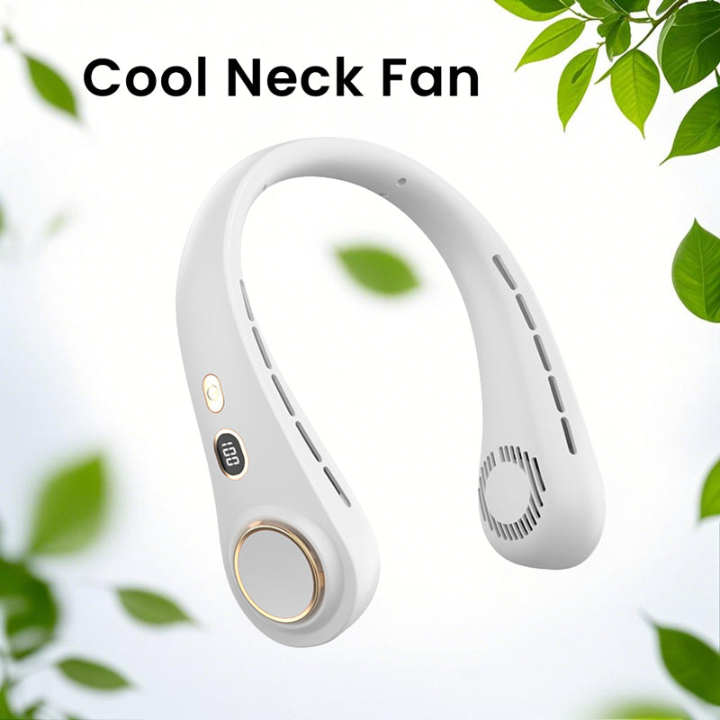 Ultimate Neck Cooling Fan, Portable Bladeless Neck Fans, Upgrade 360° Airflow, Ultra Quiet, 5 Speeds