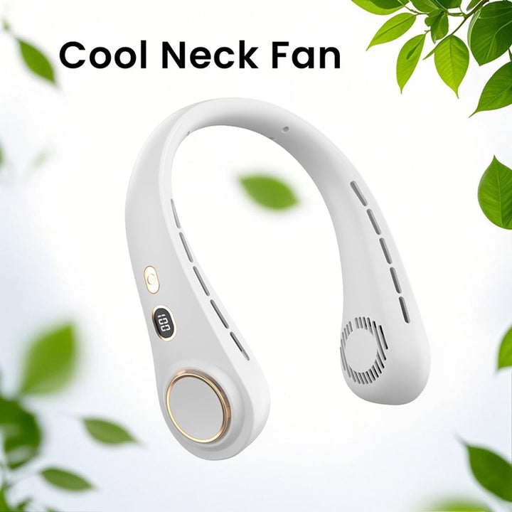 Ultimate Neck Cooling Fan, Portable Bladeless Neck Fans, Upgrade 360° Airflow, Ultra Quiet, 5 Speeds