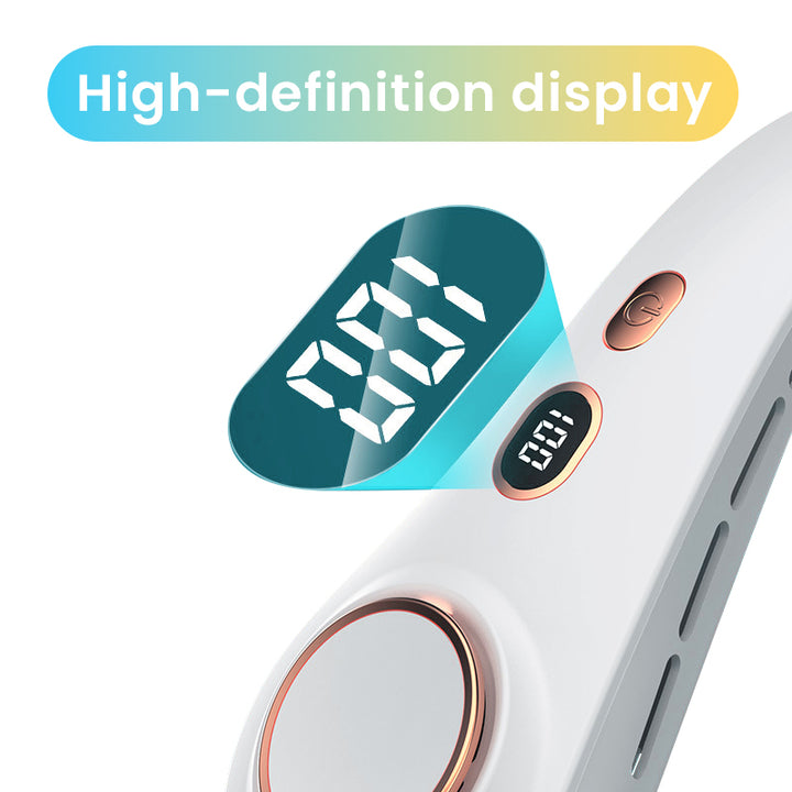 Ultimate Neck Cooling Fan, Portable Bladeless Neck Fans, Upgrade 360° Airflow, Ultra Quiet, 5 Speeds