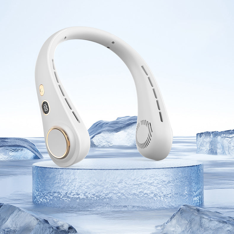 Ultimate Neck Cooling Fan, Portable Bladeless Neck Fans, Upgrade 360° Airflow, Ultra Quiet, 5 Speeds