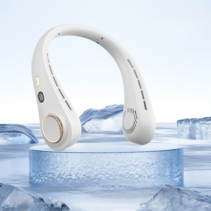 Ultimate Neck Cooling Fan, Portable Bladeless Neck Fans, Upgrade 360° Airflow, Ultra Quiet, 5 Speeds