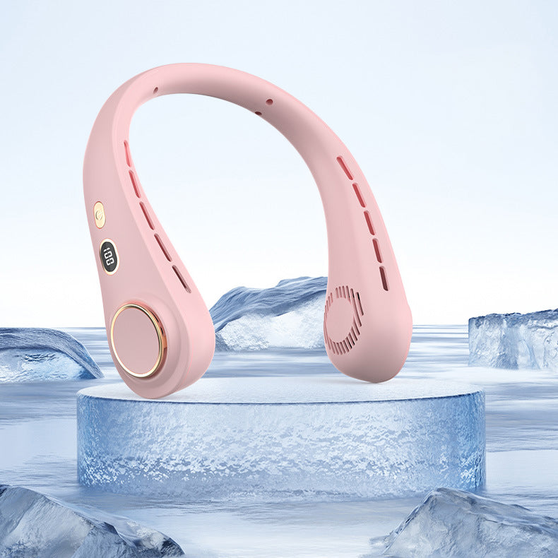 Ultimate Neck Cooling Fan, Portable Bladeless Neck Fans, Upgrade 360° Airflow, Ultra Quiet, 5 Speeds