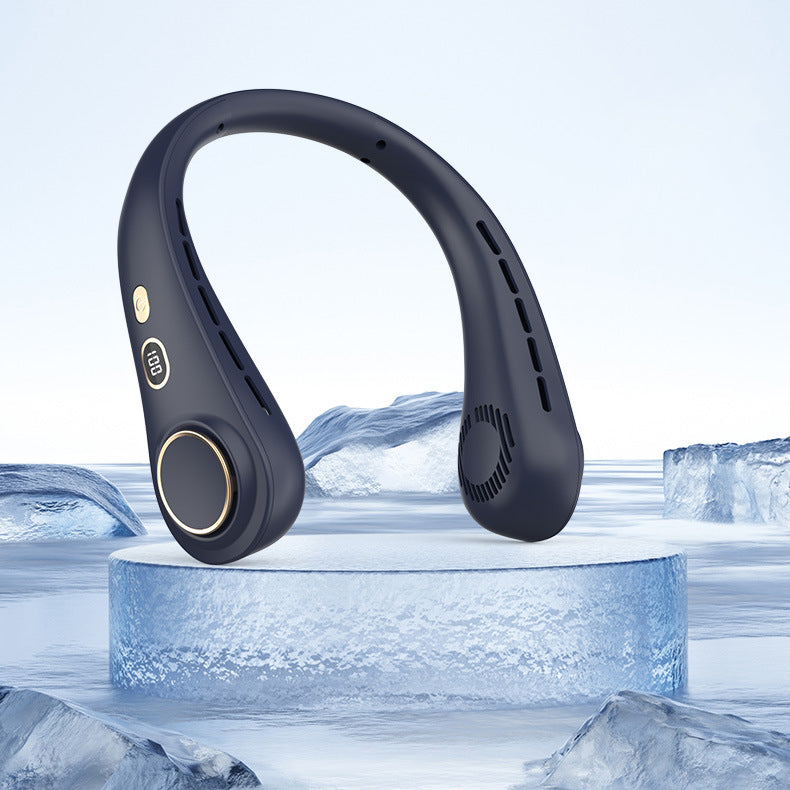 Ultimate Neck Cooling Fan, Portable Bladeless Neck Fans, Upgrade 360° Airflow, Ultra Quiet, 5 Speeds
