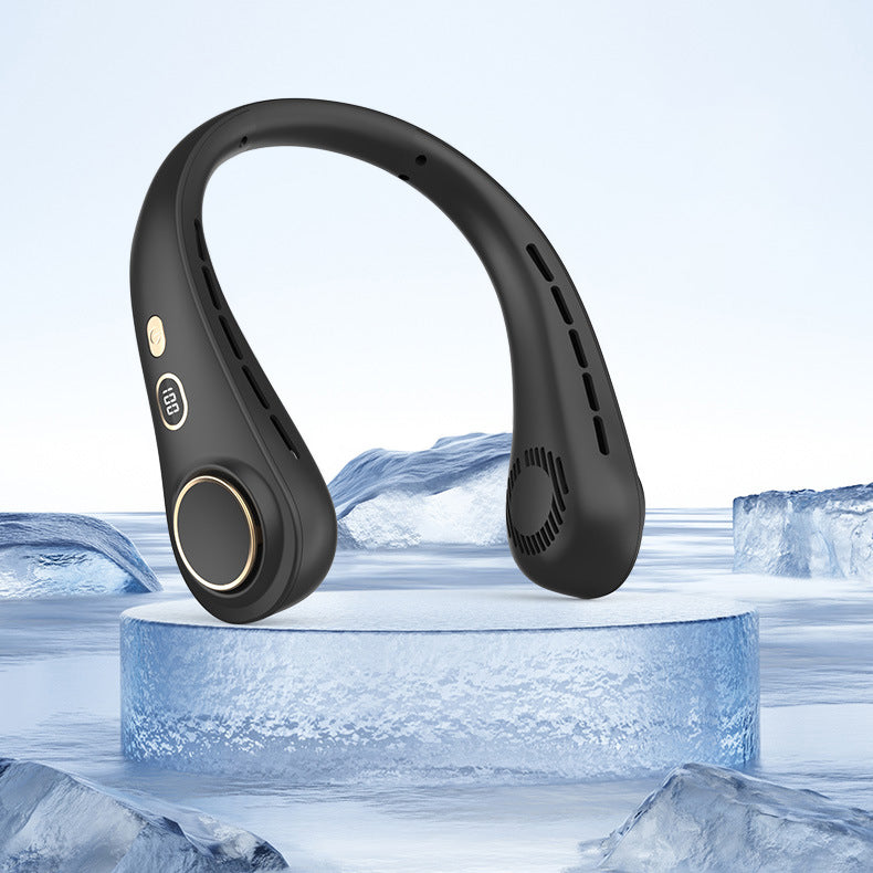 Ultimate Neck Cooling Fan, Portable Bladeless Neck Fans, Upgrade 360° Airflow, Ultra Quiet, 5 Speeds