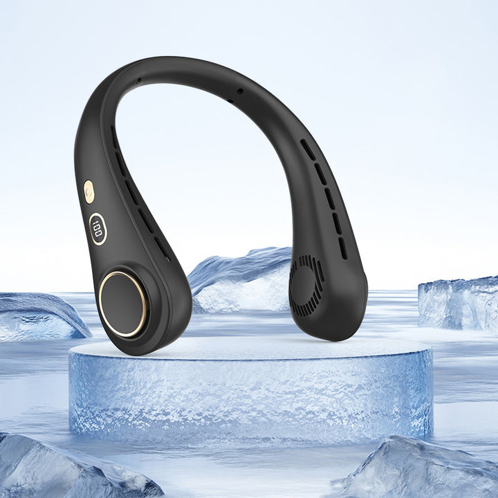 Ultimate Neck Cooling Fan, Portable Bladeless Neck Fans, Upgrade 360° Airflow, Ultra Quiet, 5 Speeds