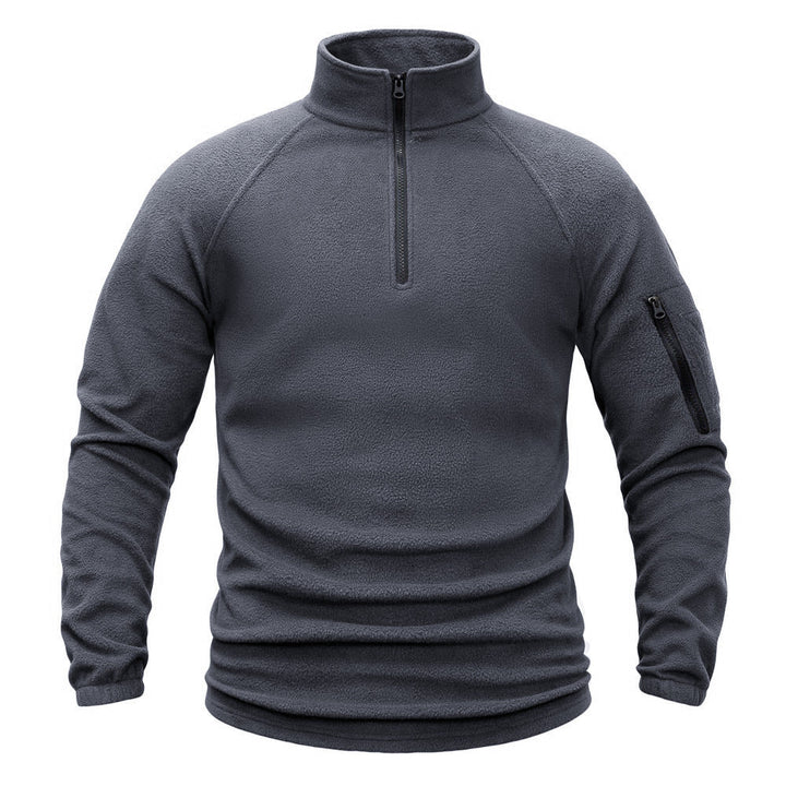 TWS Men’s Half-Zip Fleece Pullover with Sleeve Pocket