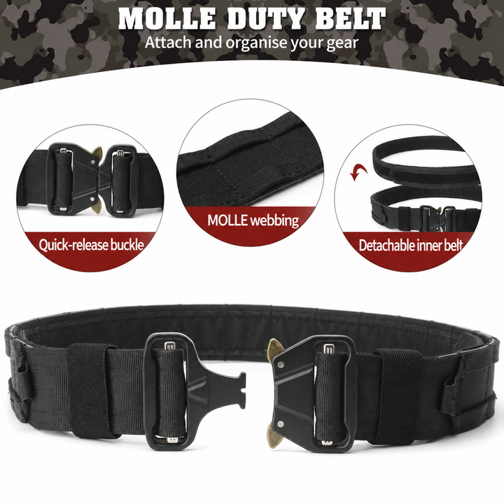 belt black molle — Canadian English product details