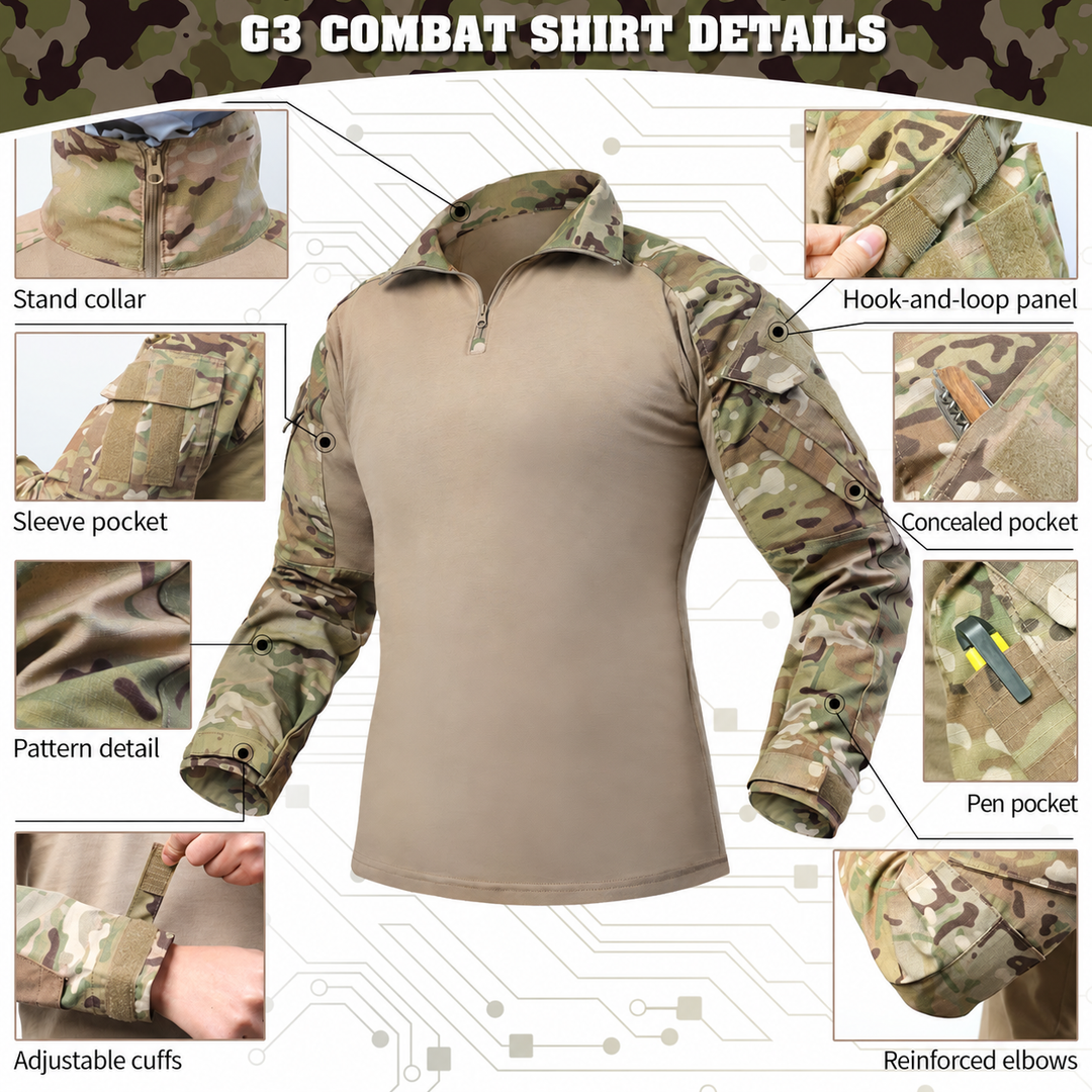 g3 camo shirt details — Canadian English product details