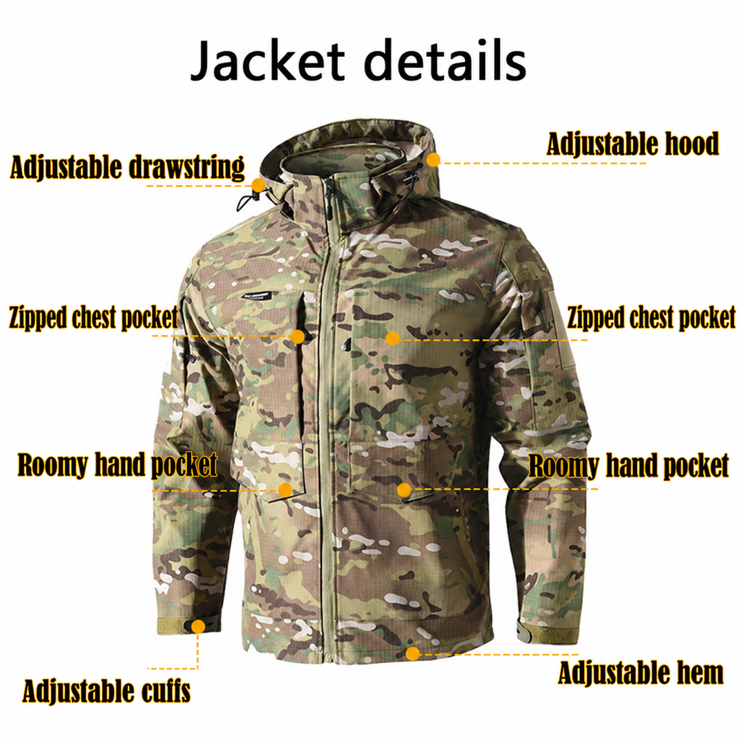 ripstop jacket details — product construction details