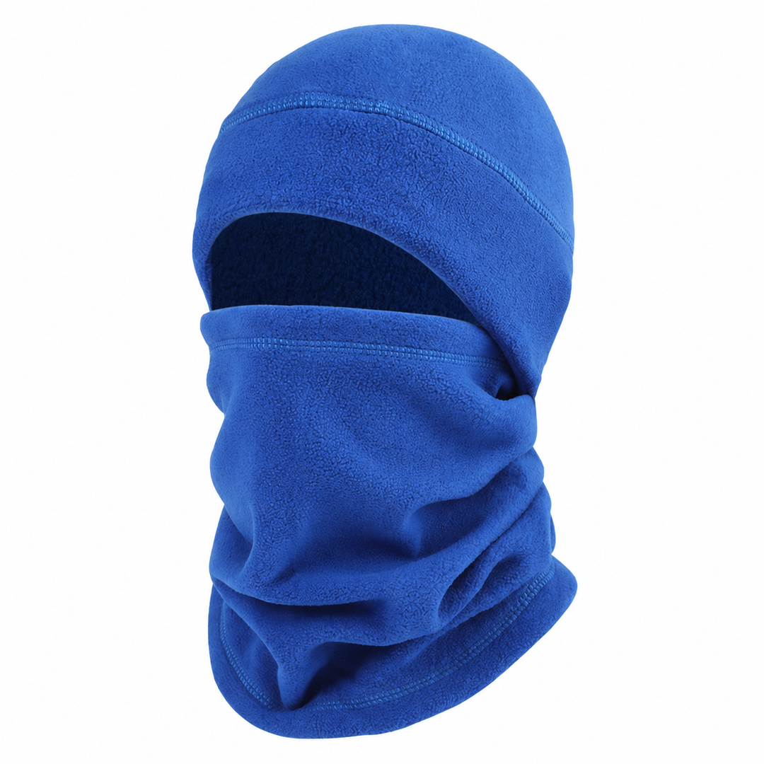 Fleece toque and neck warmer blue set without a flag patch