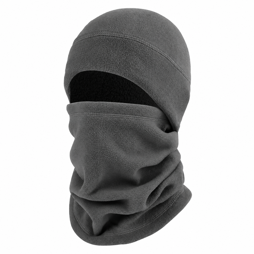 Fleece toque and neck warmer grey set without a flag patch