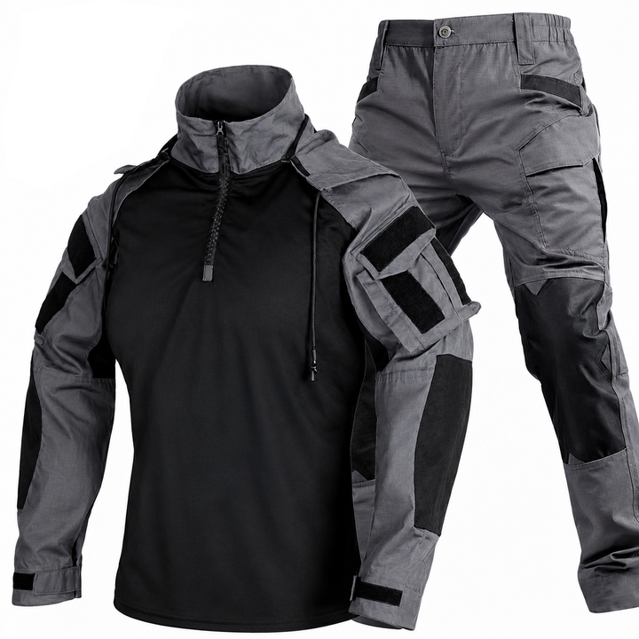 Men's Quick-Dry Tactical Shirt & Pants Set – Detachable Hood
