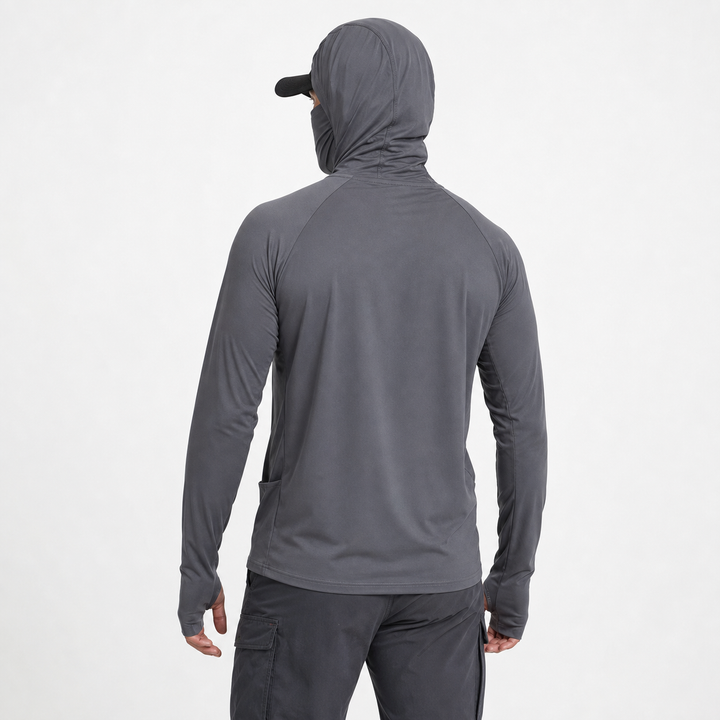 Men's Sun Protective Tactical Hoodie Quick Dry Fishing Shirt