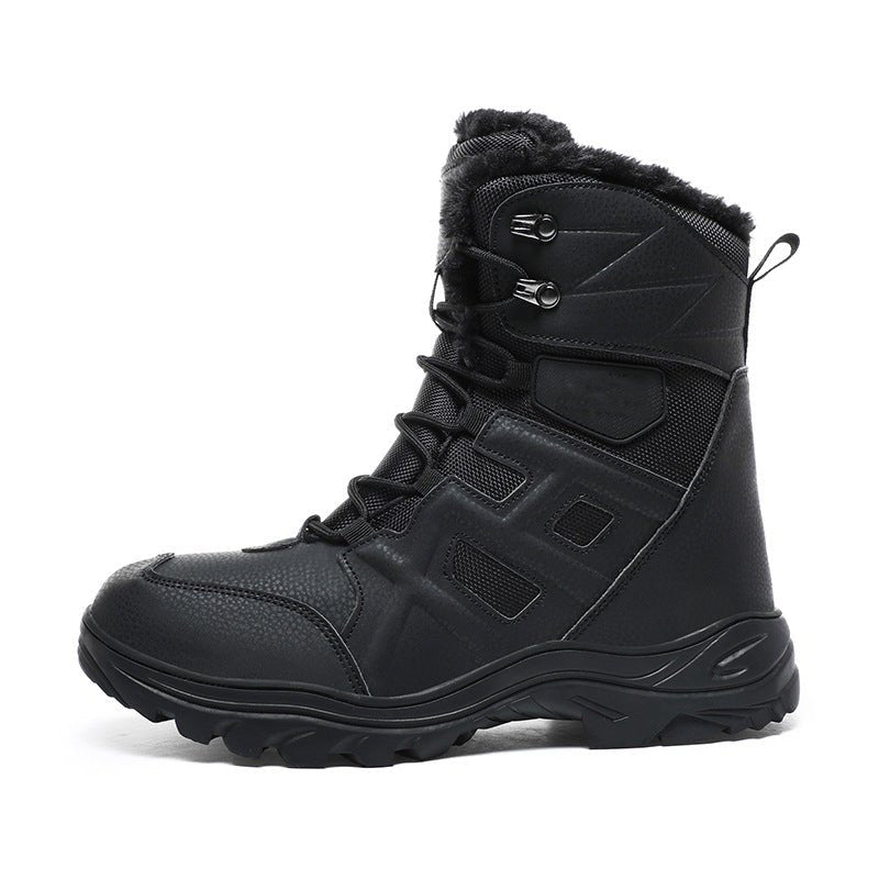TWS Warm Fur Lined Outdoor Combat Boots - TWS USA