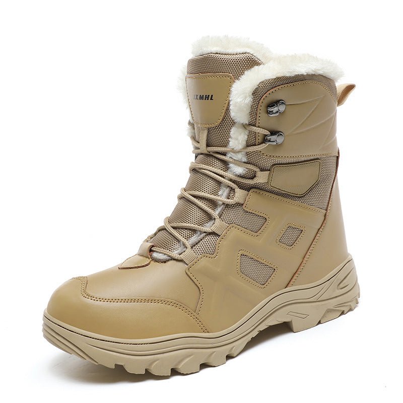 TWS Warm Fur Lined Outdoor Combat Boots - TWS USA