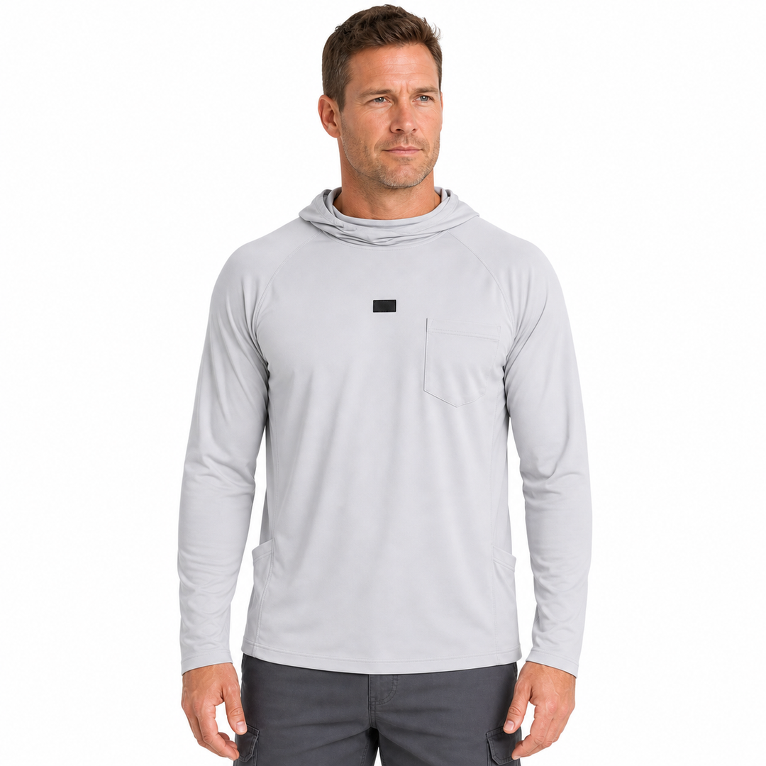Men's Sun Protective Tactical Hoodie Quick Dry Fishing Shirt