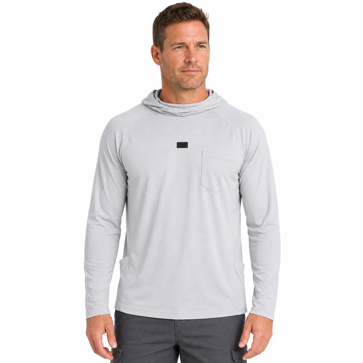 Men's Sun Protective Tactical Hoodie Quick Dry Fishing Shirt