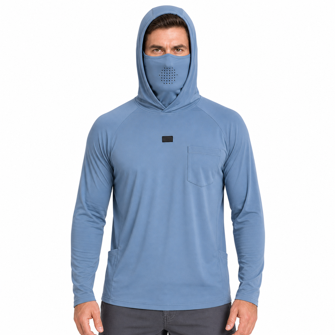 Men's Sun Protective Tactical Hoodie Quick Dry Fishing Shirt